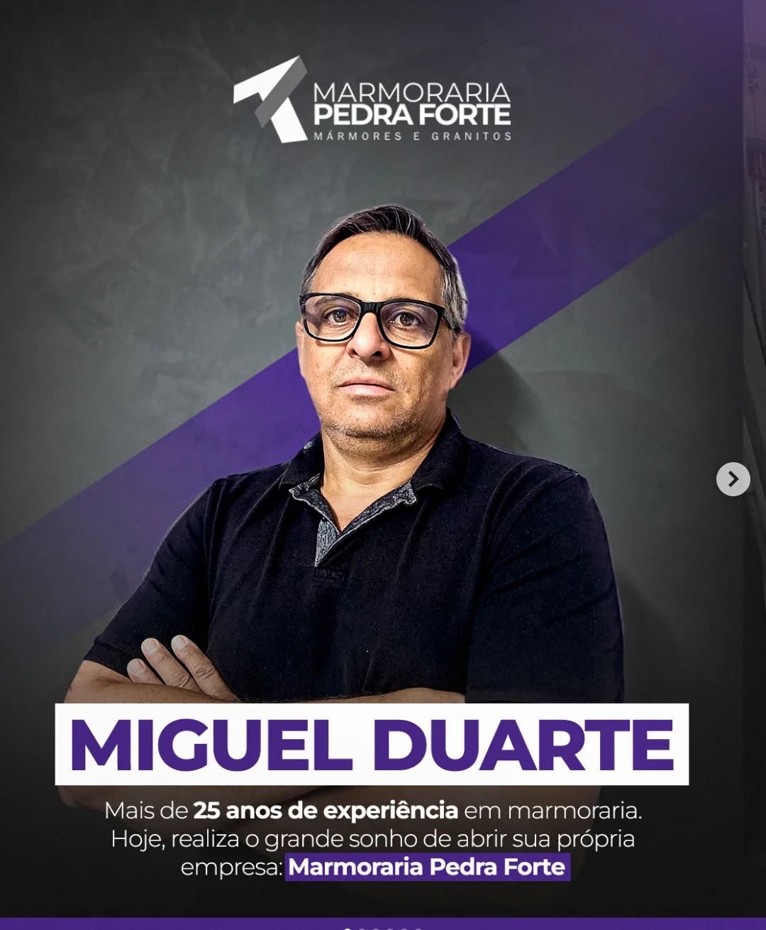Post do Instagram: Apresentamos a Pedra Forte